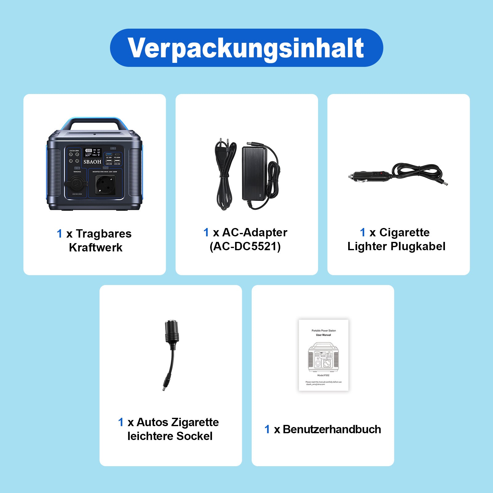 P302 296Wh Portable Generator⚡