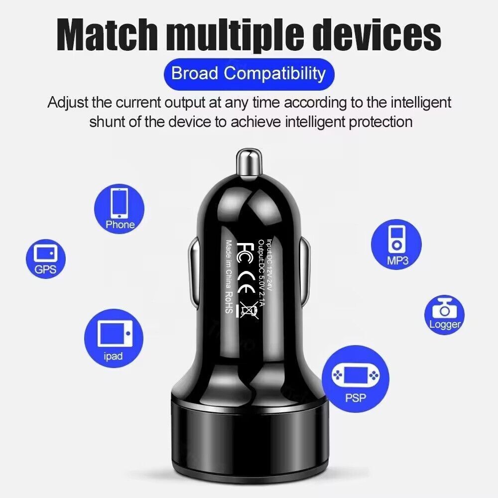 2-Port USB Car Charger Adapter⚡