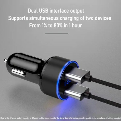2-Port USB Car Charger Adapter⚡